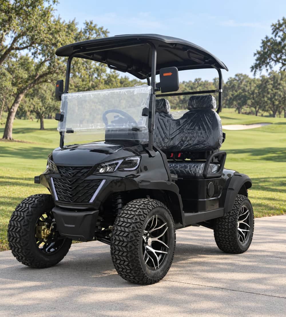 Electric buggy front three-quarter view